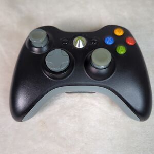 Genuine Microsoft Xbox 360 Black Wireless Controller TESTED OEM X801769-026